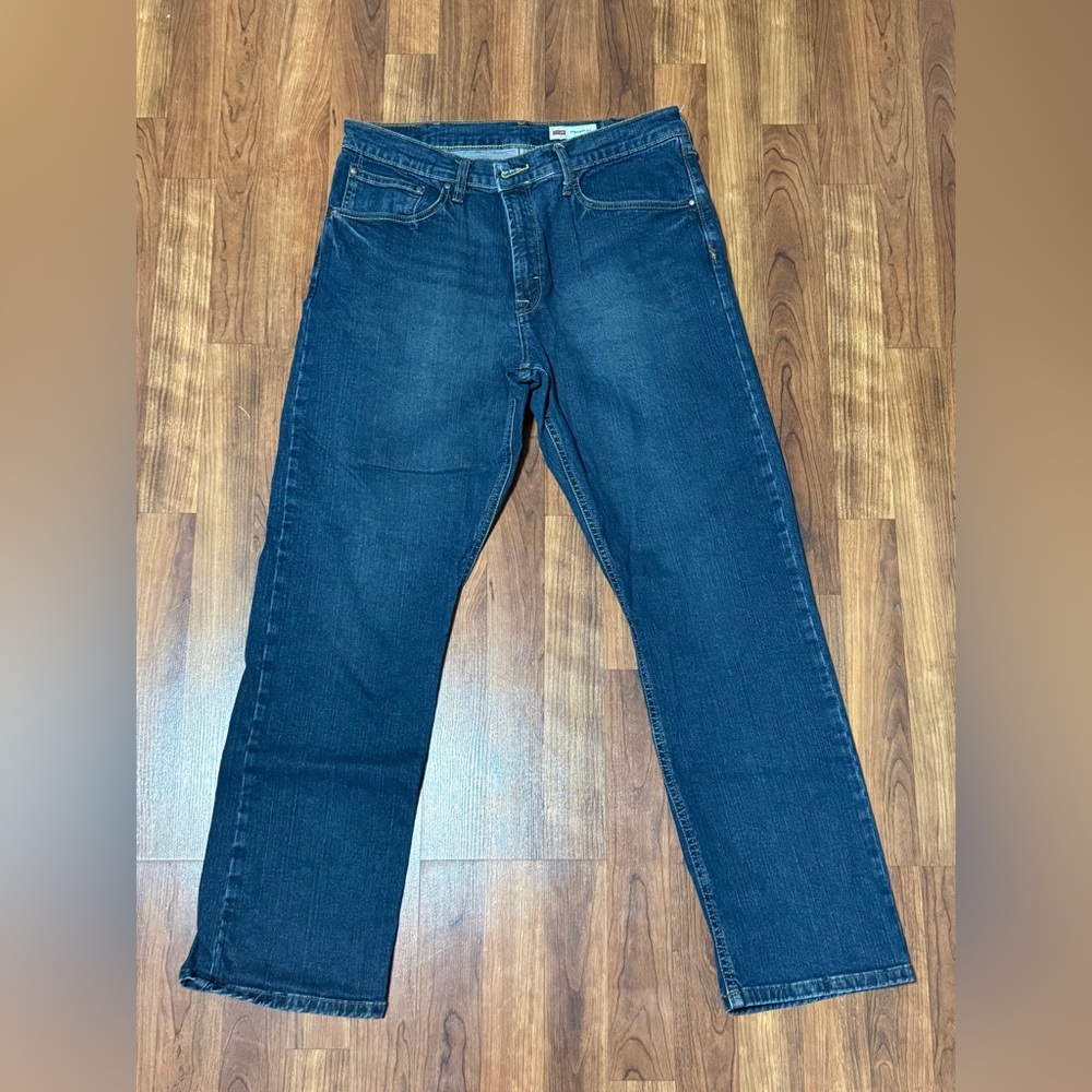 Wrangler Dark Blue Straight Jeans